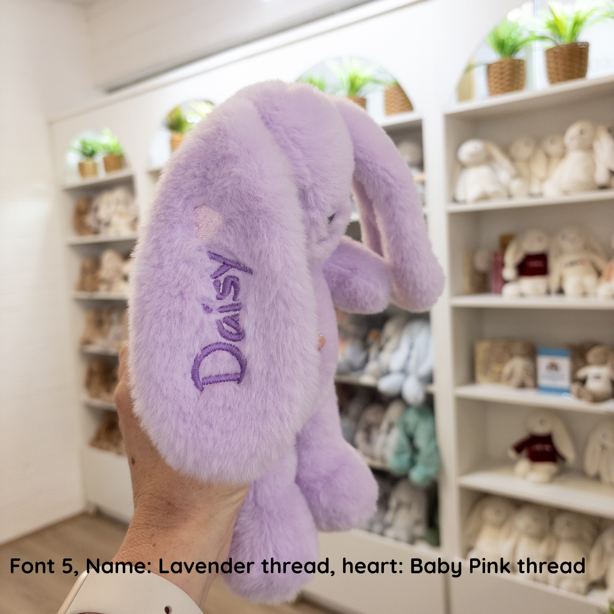 NEW Personalised OB Designs Bunny - Lavender Loppity