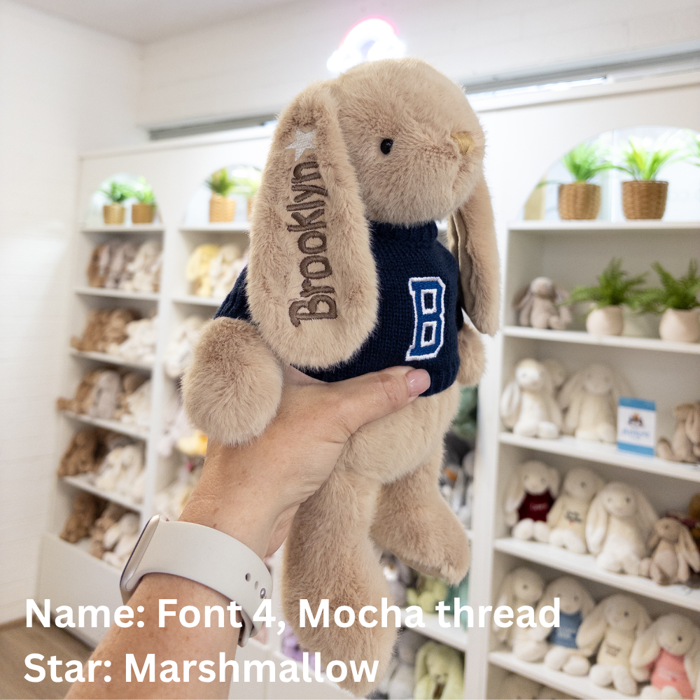 Personalised Graduation Bunny & Jumper - Caramel
