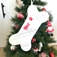 Personalised Dog Bone Santa Stocking