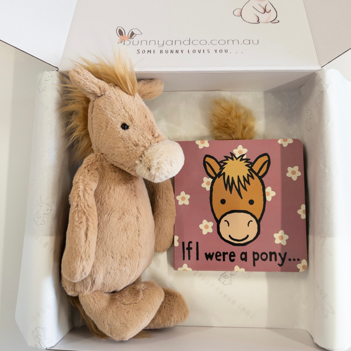 Jellycat Bashful Pony & Book Hamper (NEW!)