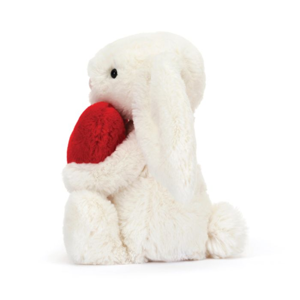 Personalised Cream Jellycat Bunny - Heart (small)