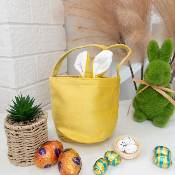 Easter Basket Small Bunny Ears - Yellow (clearance)