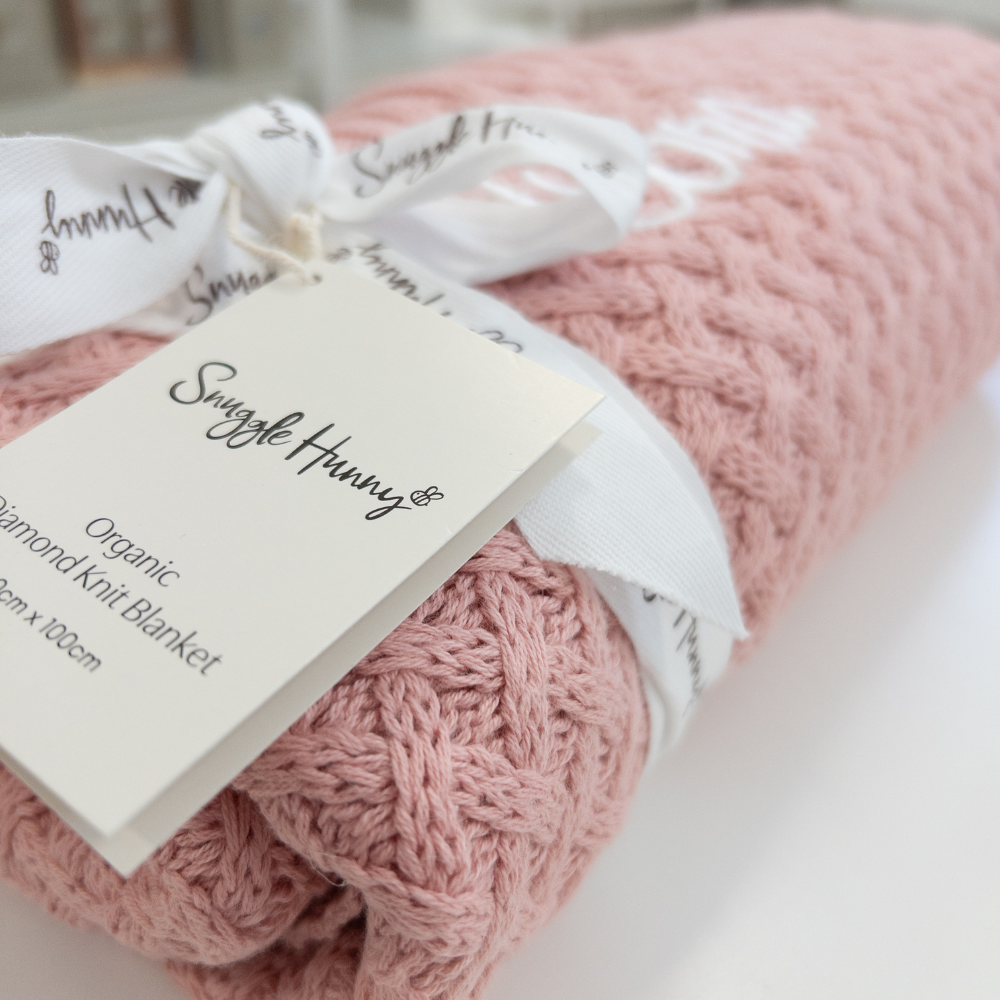 Snuggle Hunny - Personalised Knit Blanket | Rosa