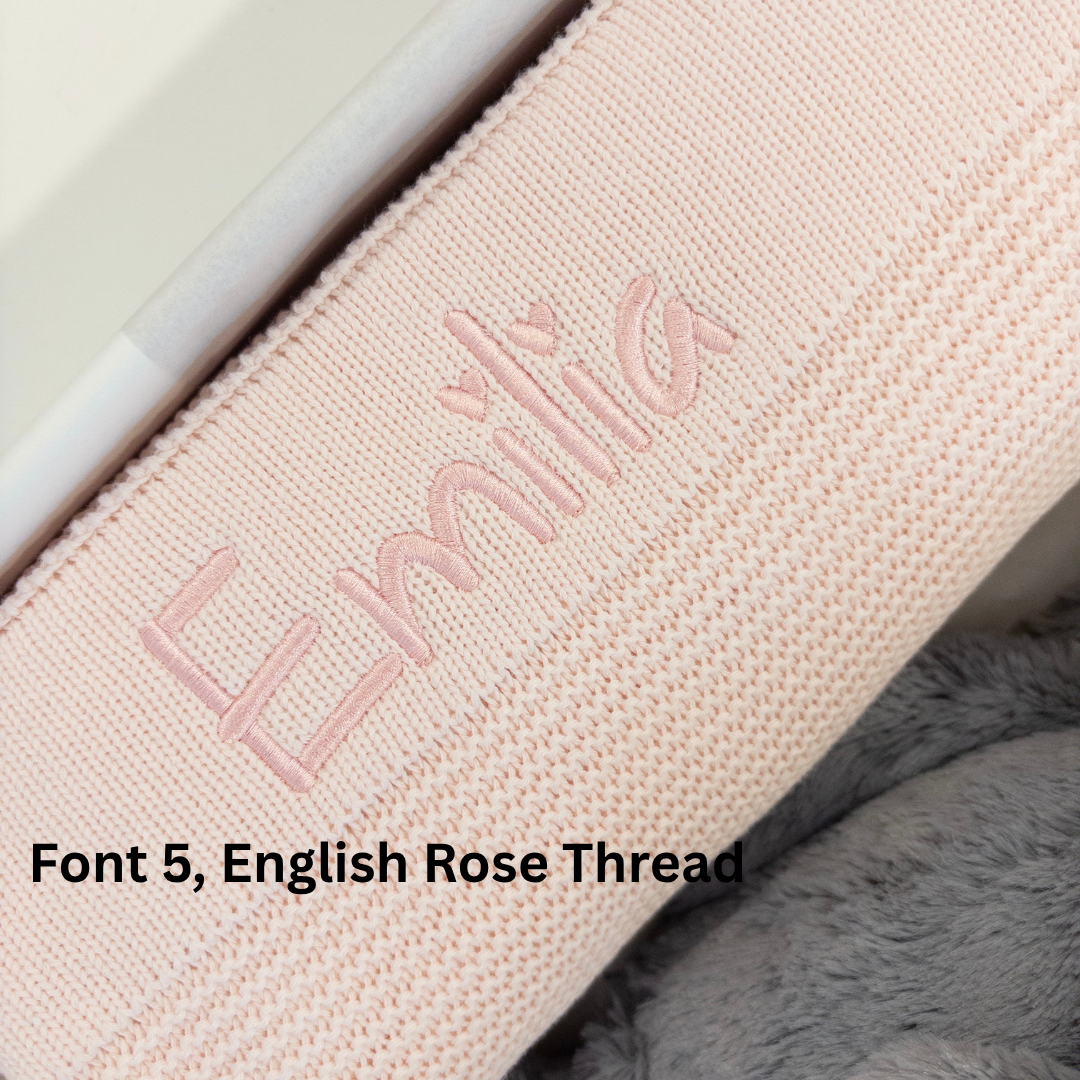 Personalised Bunny & Blanket Gift Hamper - Silver & Pink