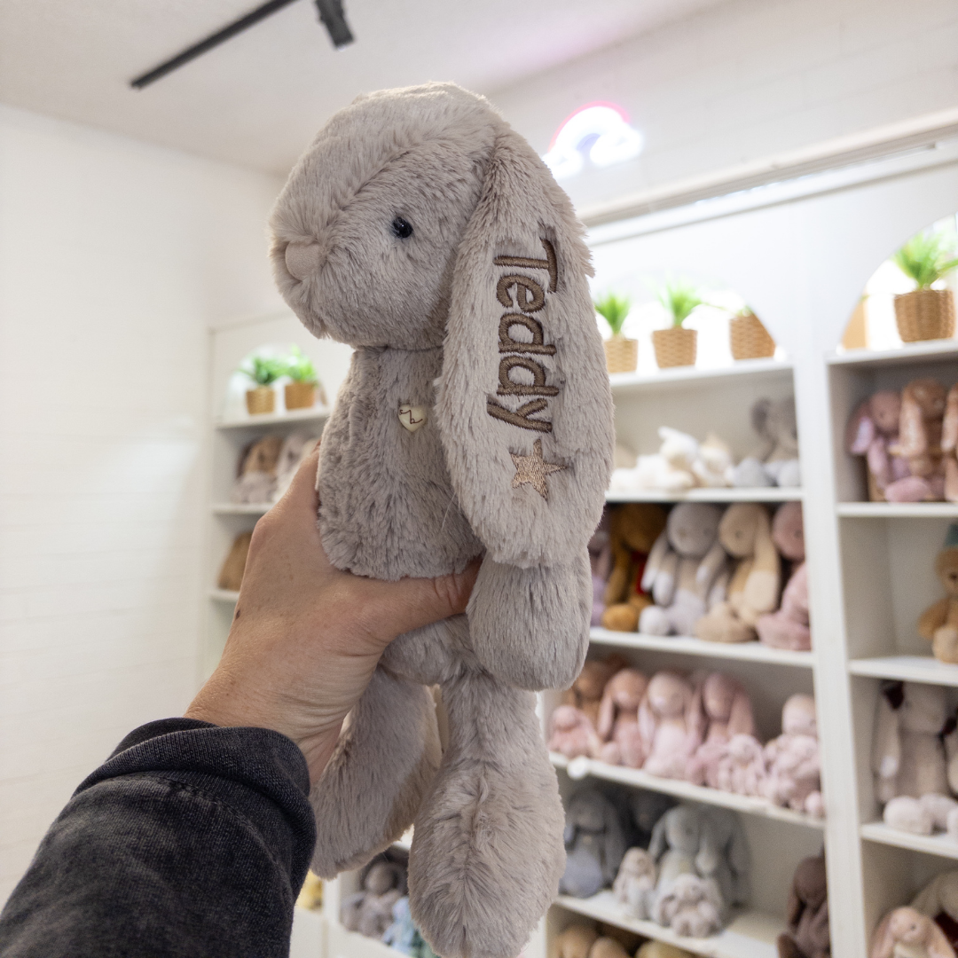 Personalised Bunny & Blanket Gift Hamper - Beige
