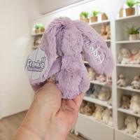 Personalised Tiny Spotty Bunnies 17cm - Lavender