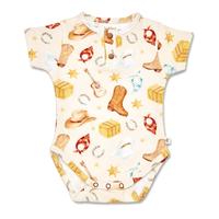 Snuggle Hunny Short Sleeve Bodysuit - Cowboys