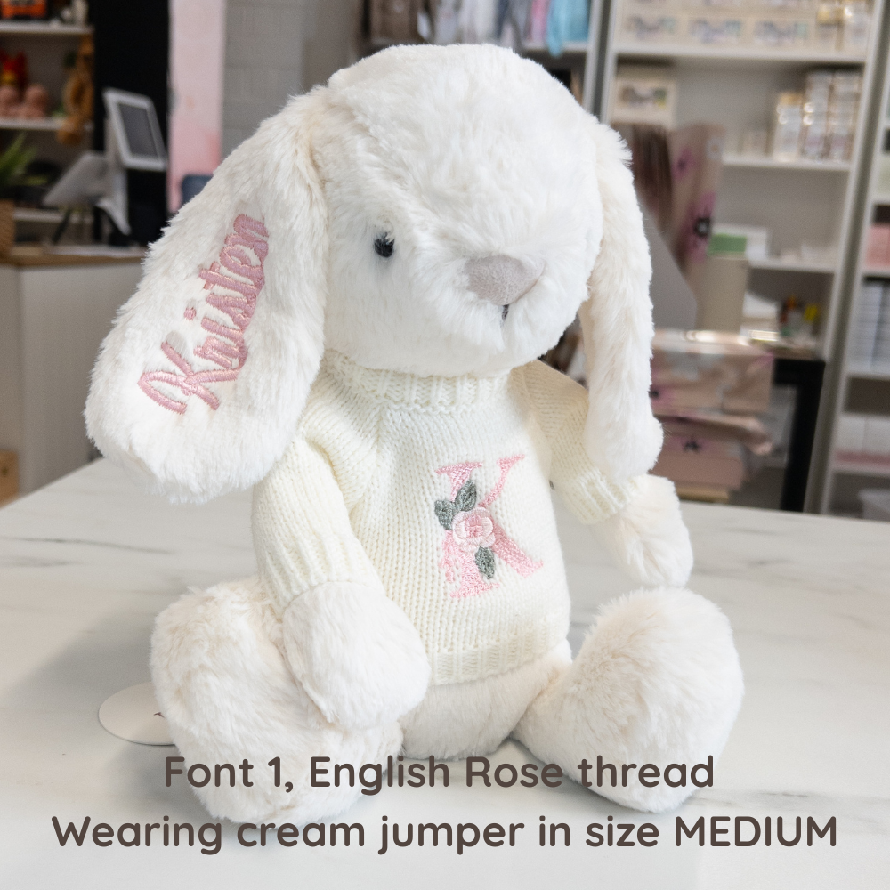 Personalised Snuggle Bunnies - Marshmallow 30cm