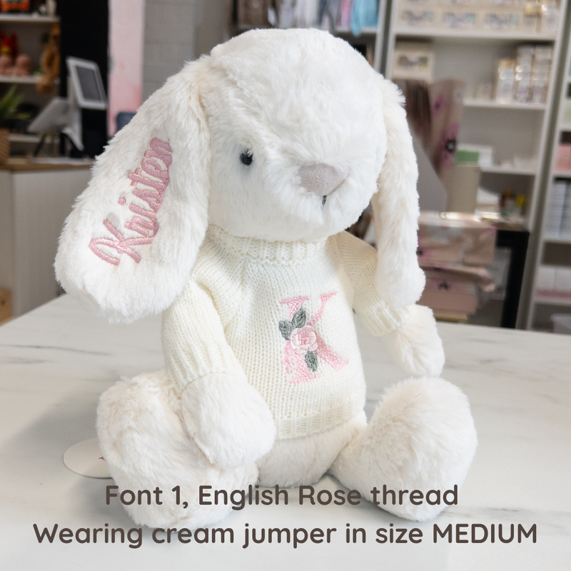 Personalised Snuggle Bunnies - Marshmallow 30cm