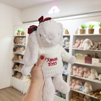 Jamie Kay Snuggle Bunnies - Penelope Red Bow 30cm