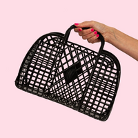 Sun Jellies Large Retro Basket - Black