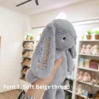 Personalised Snuggle Bunnies -  Silver Grey 30cm