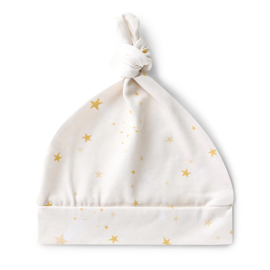 Snuggle Hunny Jersey Organic Knotted Beanie | Stardust