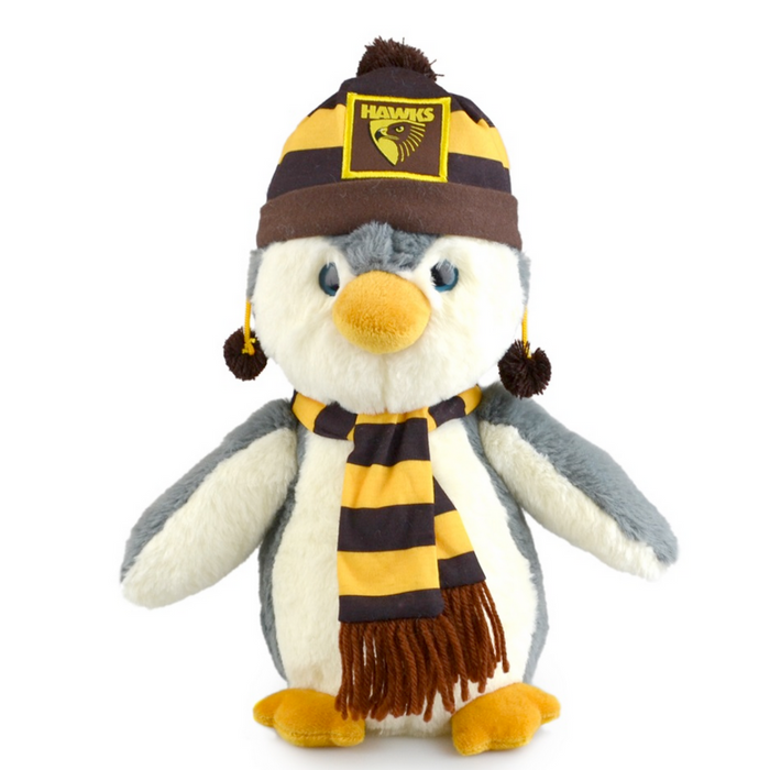 AFL Penguin Plush Toy - Hawthorn Hawks