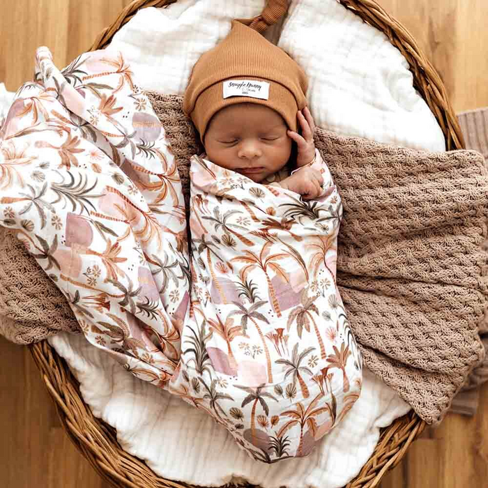 Snuggle Hunny Organic Muslin Wrap Palm Springs Bunny Co