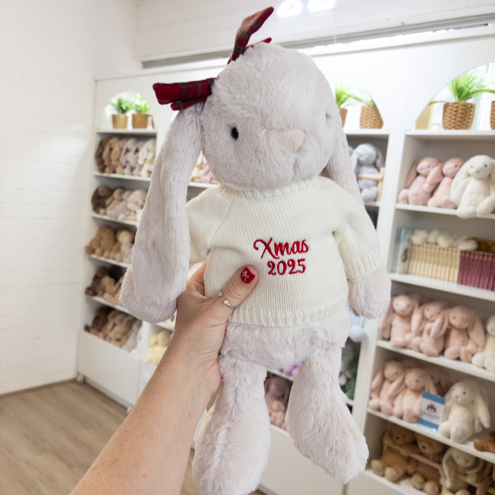 Snuggle Bunnies - Penelope Bow Bunny - 40cm