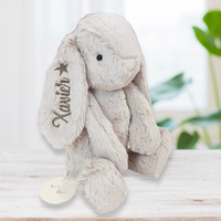 Personalised Jamie Kay Snuggle Bunnies - Penelope the Bunny 30cm - Beige