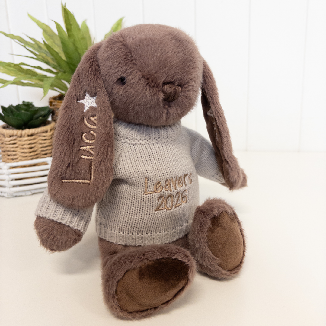 Personalised Graduation Bunny & Jumper - Spice