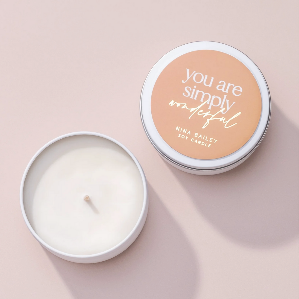 You Are Simply Wonderful Soy Candle - Marshmallow Musk