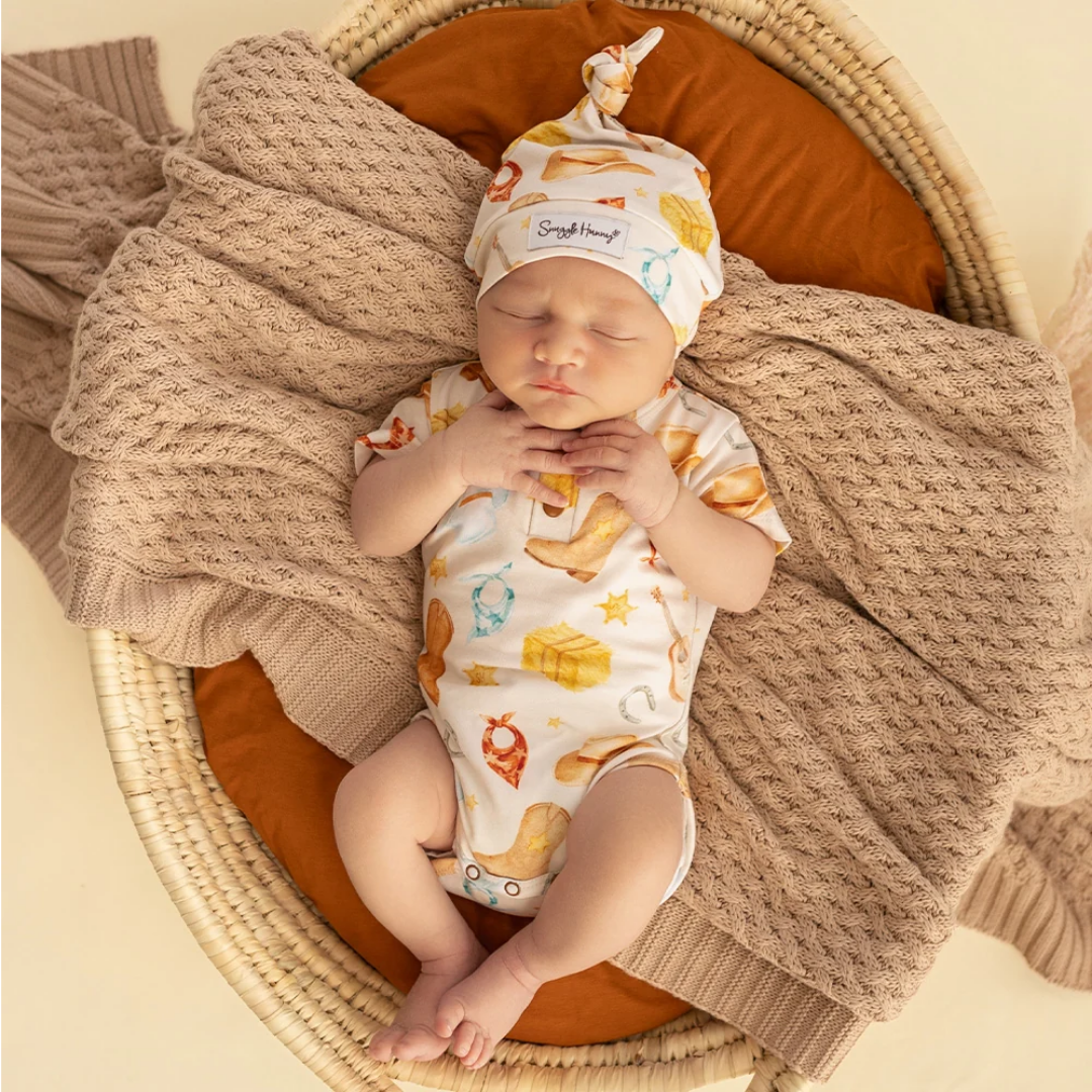 Snuggle Hunny Short Sleeve Bodysuit - Cowboys