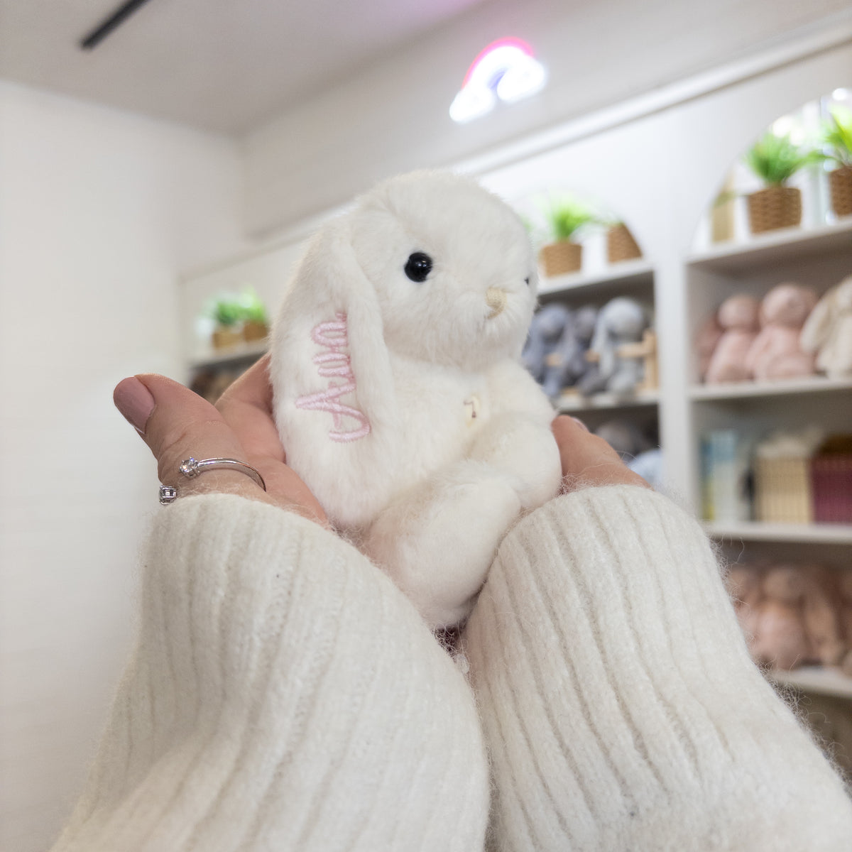 Personalised Snuggle Bunnies - Marshmallow 15cm