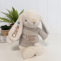 Personalised Graduation Bunny & Jumper - Marshmallow