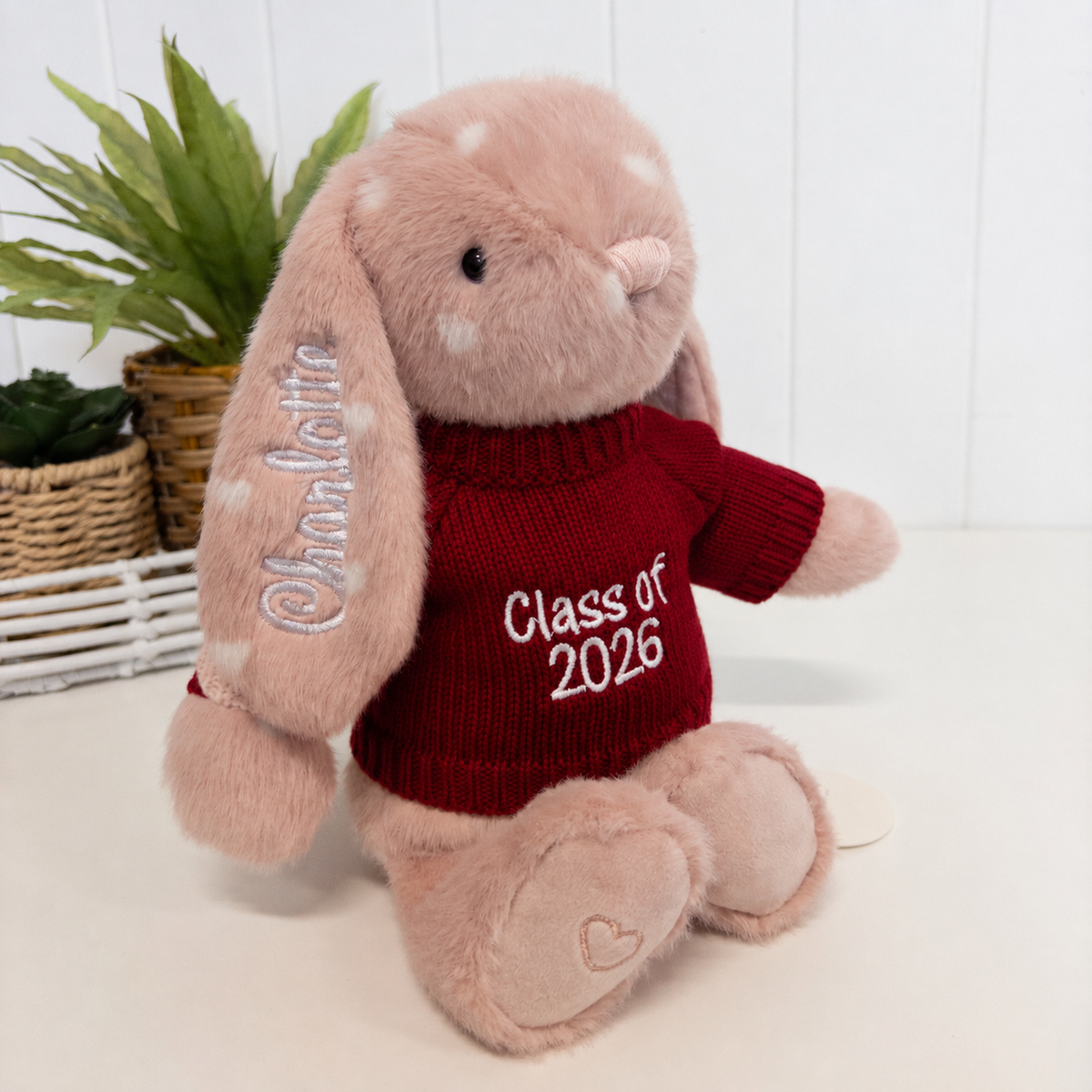 Personalised Graduation Bunny & Jumper - Little Love