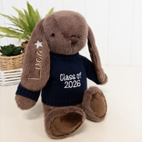 Personalised Graduation Bunny & Jumper - Spice