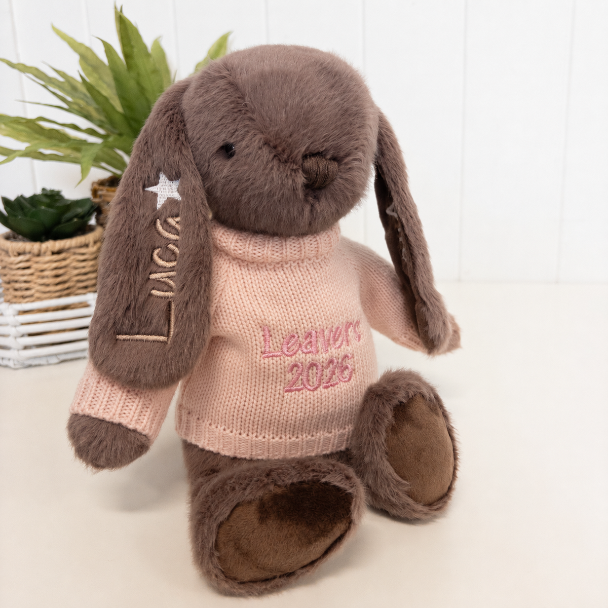 Personalised Graduation Bunny & Jumper - Spice