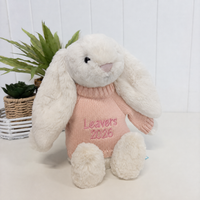 Personalised Graduation Bunny & Jumper - Cream Jellycat