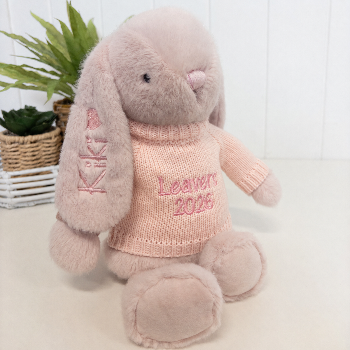 Personalised Graduation Bunny & Jumper - Blossom