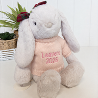 Personalised Graduation Bunny & Jumper - Bow Bunny