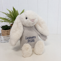 Personalised Graduation Bunny & Jumper - Cream Jellycat