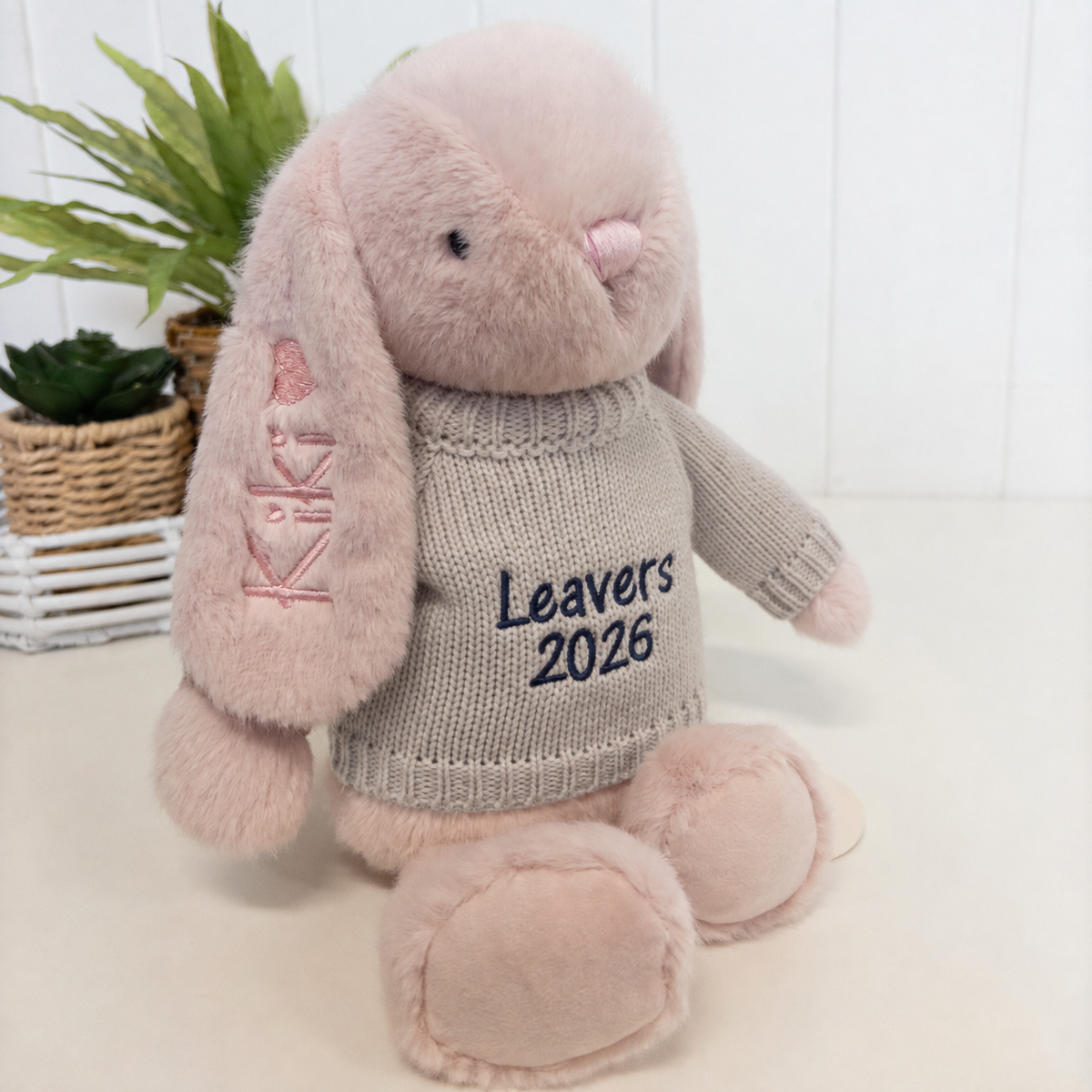 Personalised Graduation Bunny & Jumper - Blossom