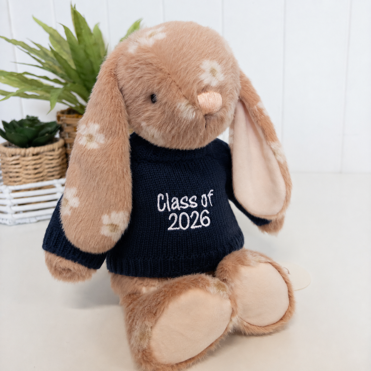 Personalised Graduation Bunny & Jumper - Rosie