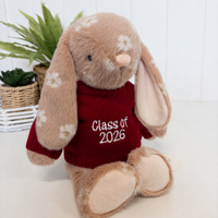 Personalised Graduation Bunny & Jumper - Rosie