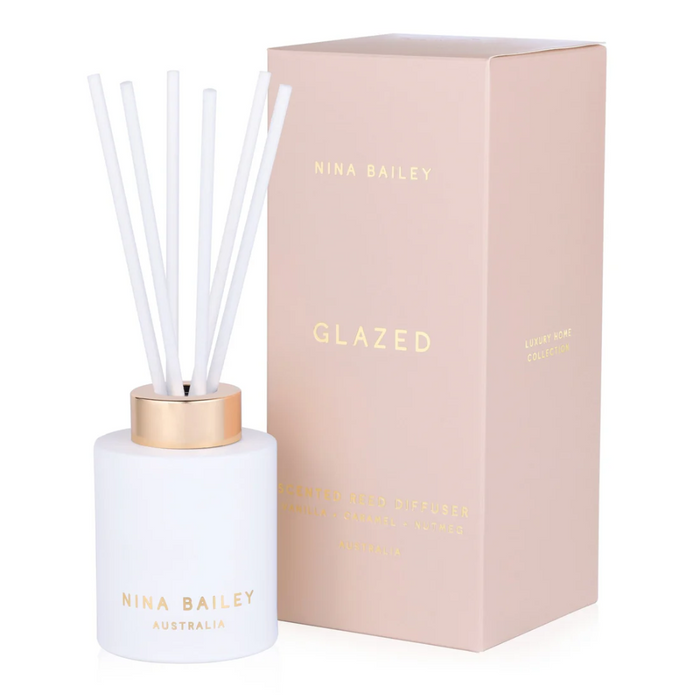 Glazed Vanilla Caramel Luxury Reed Diffuser