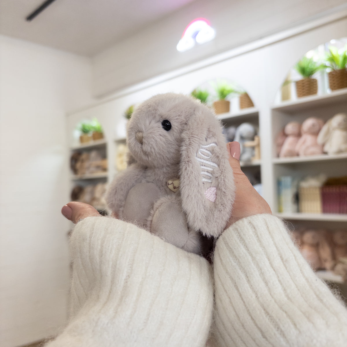 Personalised Snuggle Bunnies - Beige 15cm