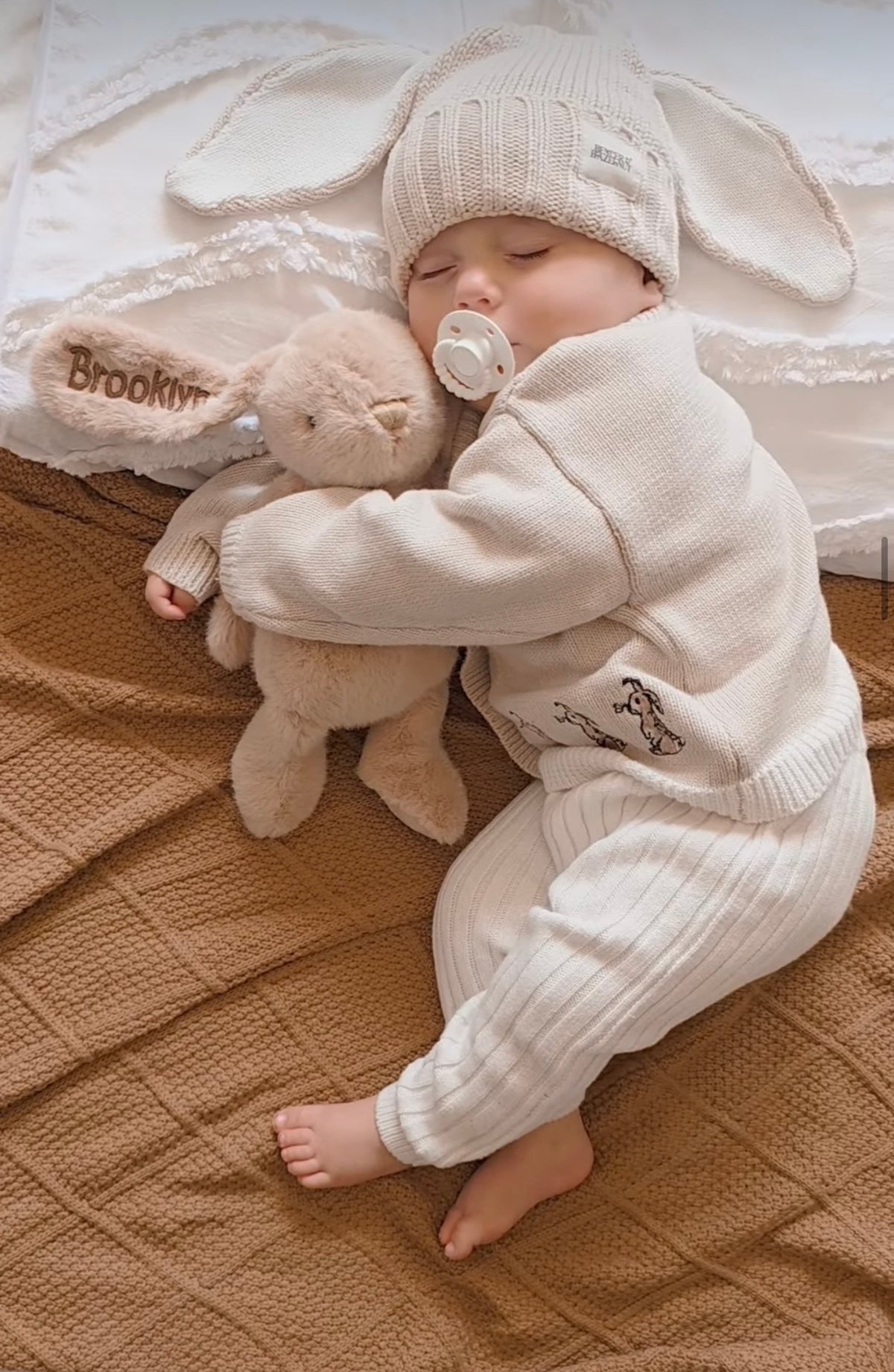 Personalised Snuggle Bunnies - Caramel 30cm