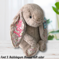 Personalised Birth Announcement Hamper - Bea Beige Blossom Jellycat Bunny