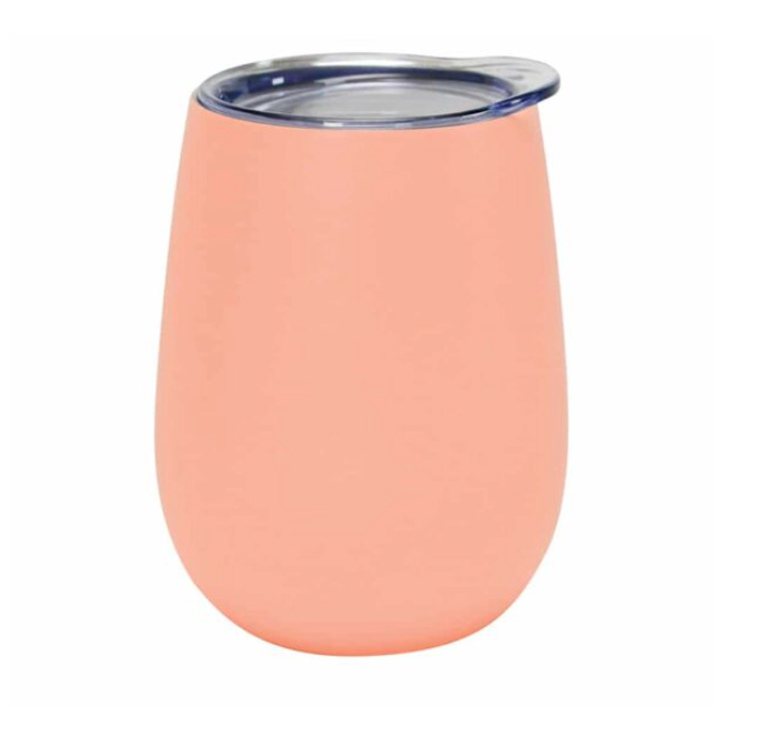 Wine Tumbler – Double Walled – Gelato Peach