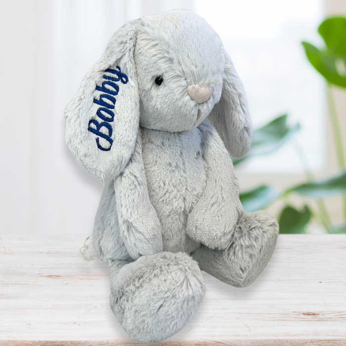 Personalised Jamie Kay Snuggle Bunnies - Penelope the Bunny 30cm Moonbeam