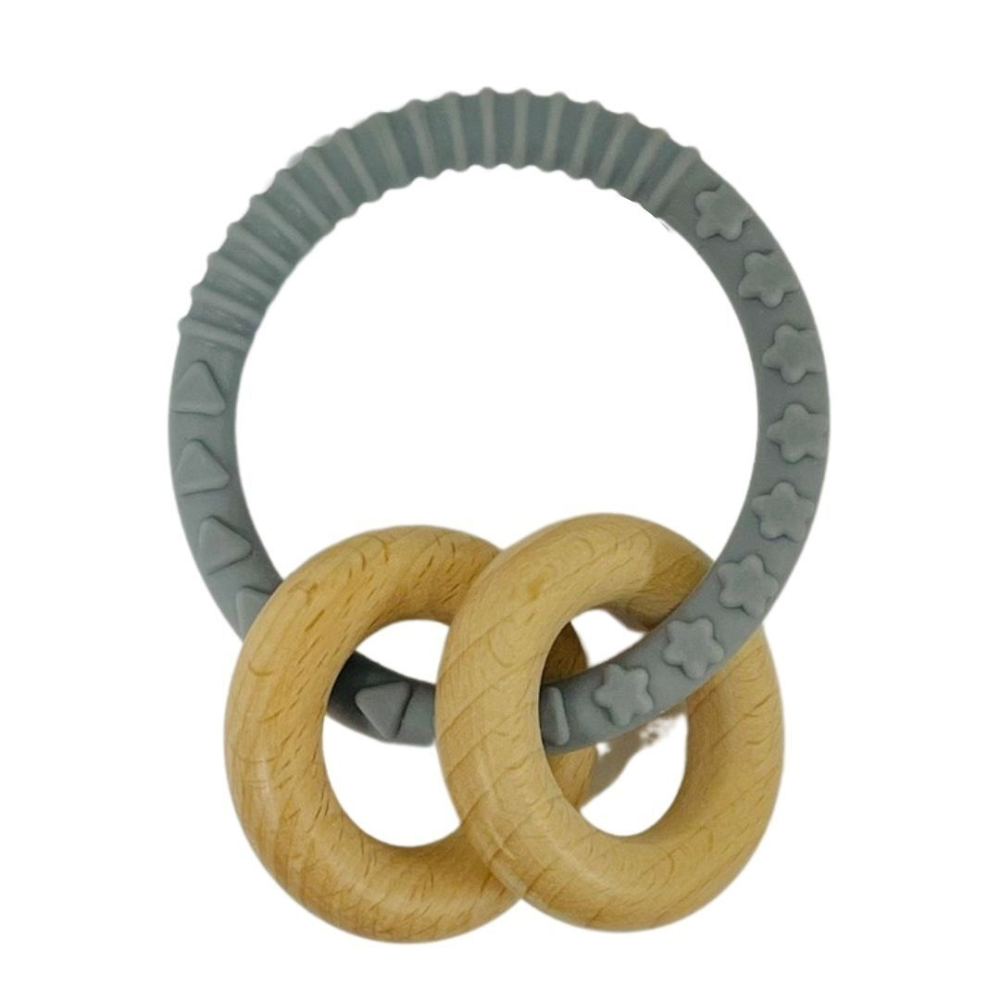 ES Kids | Silcone Ring Teether - Grey