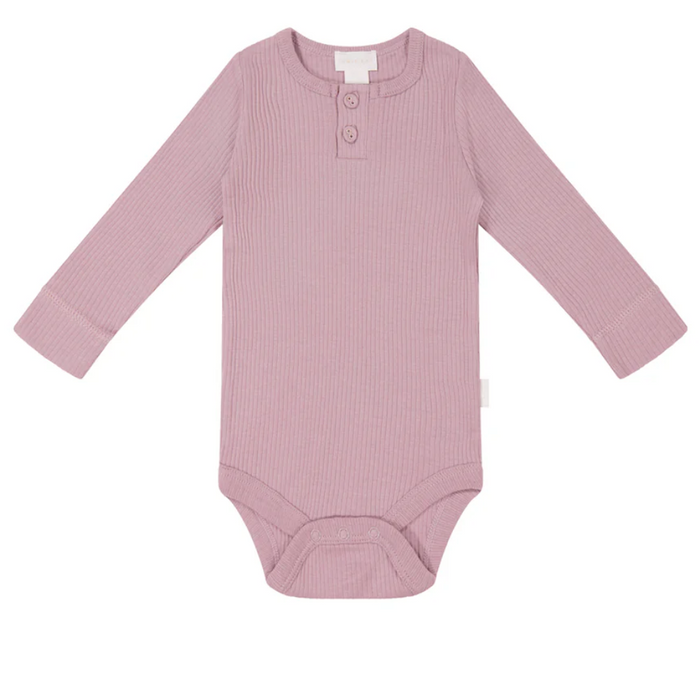 Jamie Kay Organic Cotton Modal Long Sleeve Bodysuit | Vintage Violet