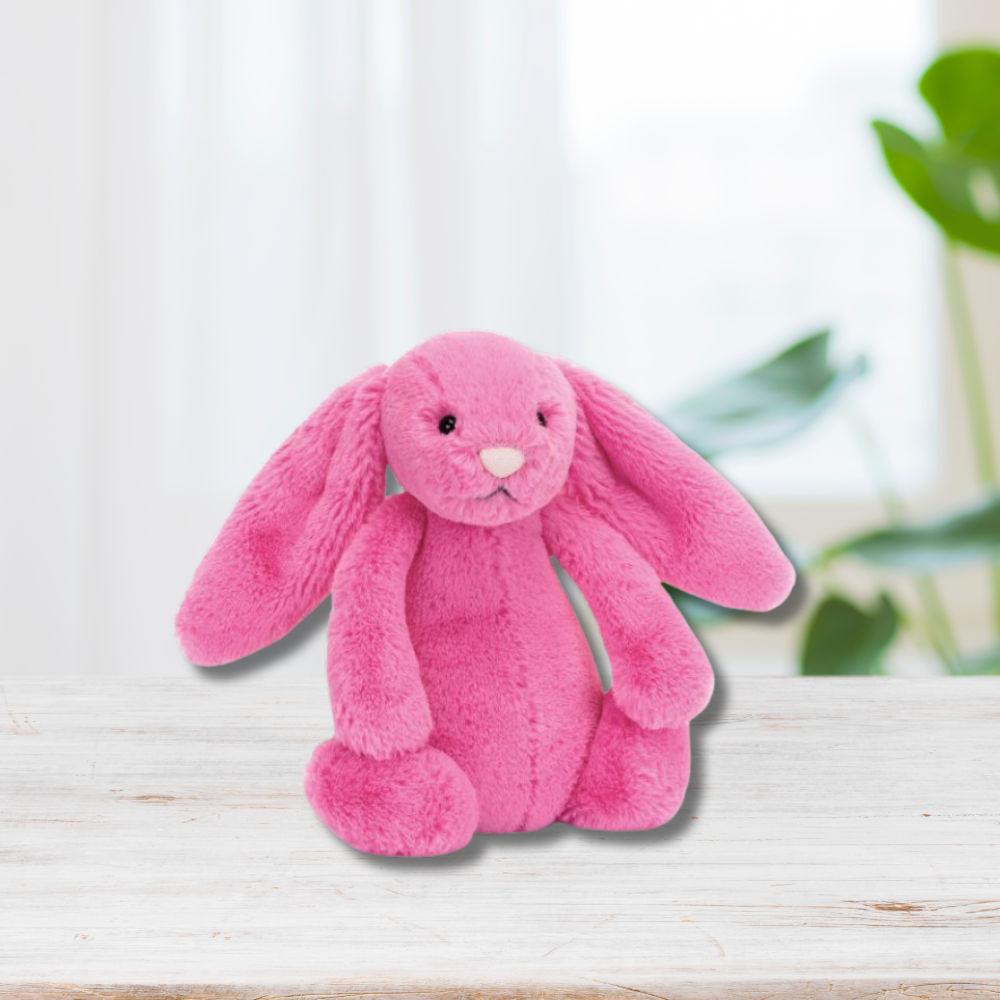 Personalised Jellycat Bunny - Hot Pink SMALL