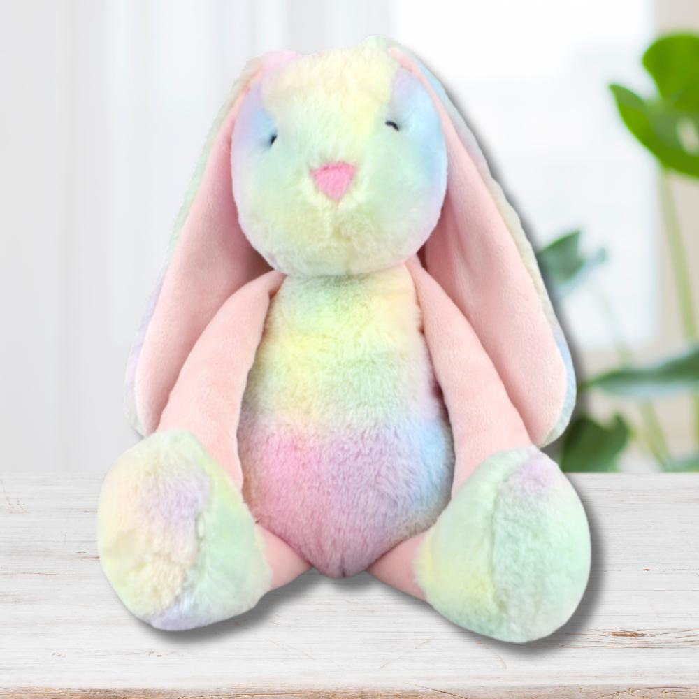 Personalised Large Frankie Bunny -  Rainbow 39cm