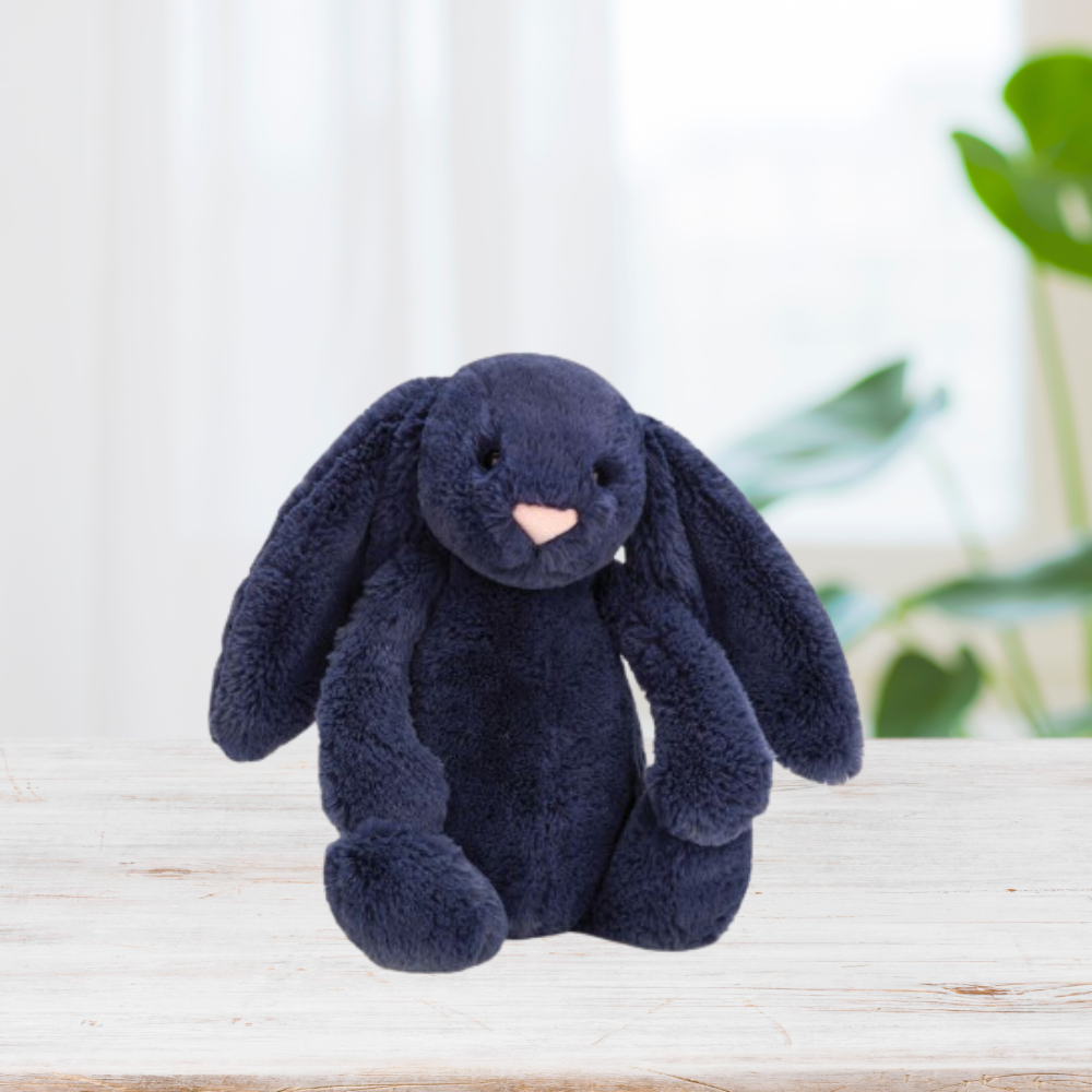 Personalised Jellycat Bunny - Navy SMALL