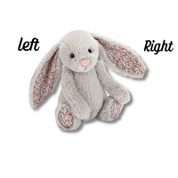 Personalised Silver Blossom Jellycat Bunny Gift Hamper