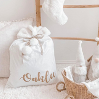 Personalised Christmas Santa Sack - White (AVAILABLE 1 NOV 24)