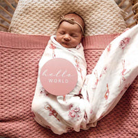 Snuggle Hunny - Personalised Knit Blanket | Rosa